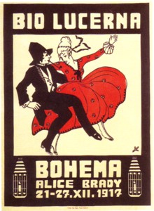plakat BIO LUCERNA 1917